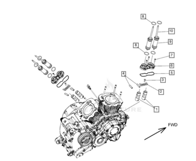 Уплотнительное кольцо ( толкатель двигателя ) O-Ring Part 5416074 OEM Polaris