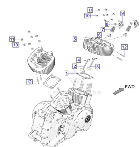 Прокладка головки блока цилиндров 103,2 мм ( двигатель ) 116 мотор Cylinder Head Gasket 116 103.2 mm Part 5814541 OEM Polaris
