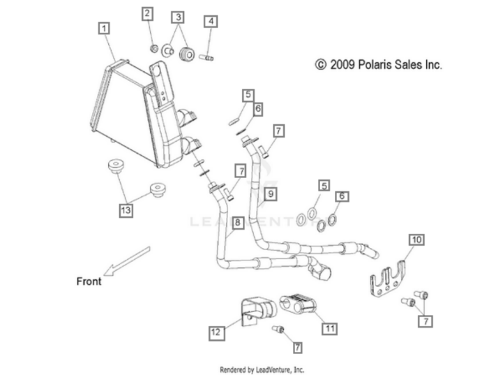 Подпорное кольцо ( масляный радиатор ) для VICTORY INDIAN Back Up Ring Part 7556380 OEM Polaris